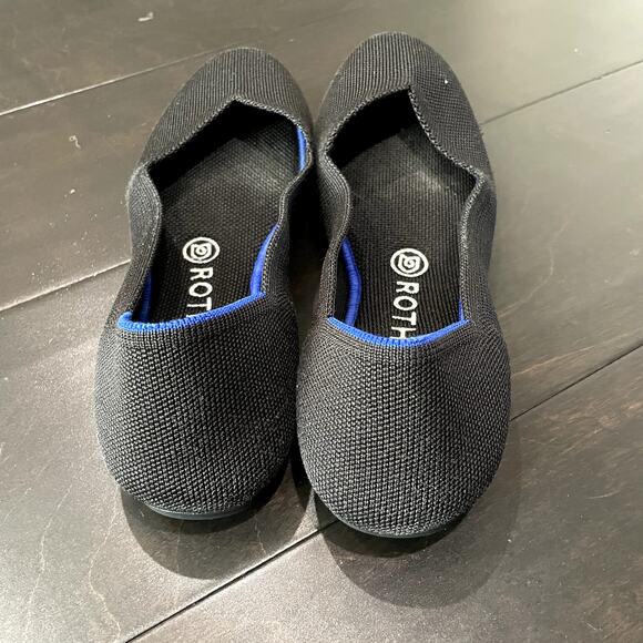 Rothys The Point Black Ballet Flat Women's Size 7.5 - Picture 2 of 5